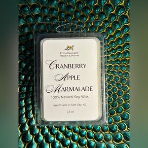 Cranberry Apple Marmalade Scented 100% Natural Soy Wax Melts, 2.5 oz